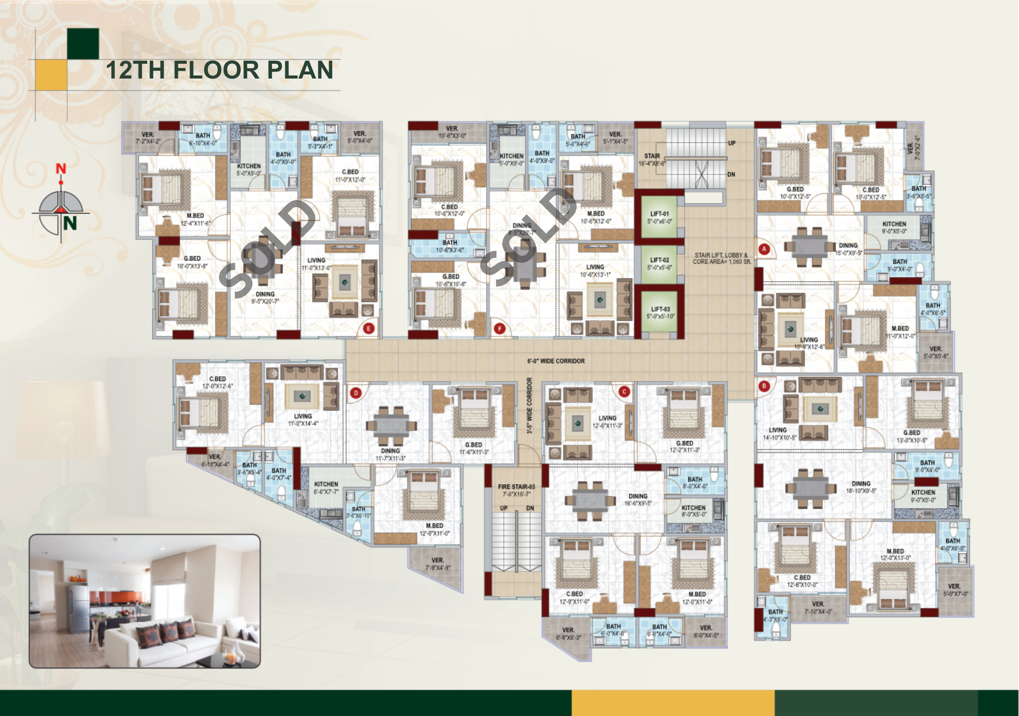 12th Floor Plan
